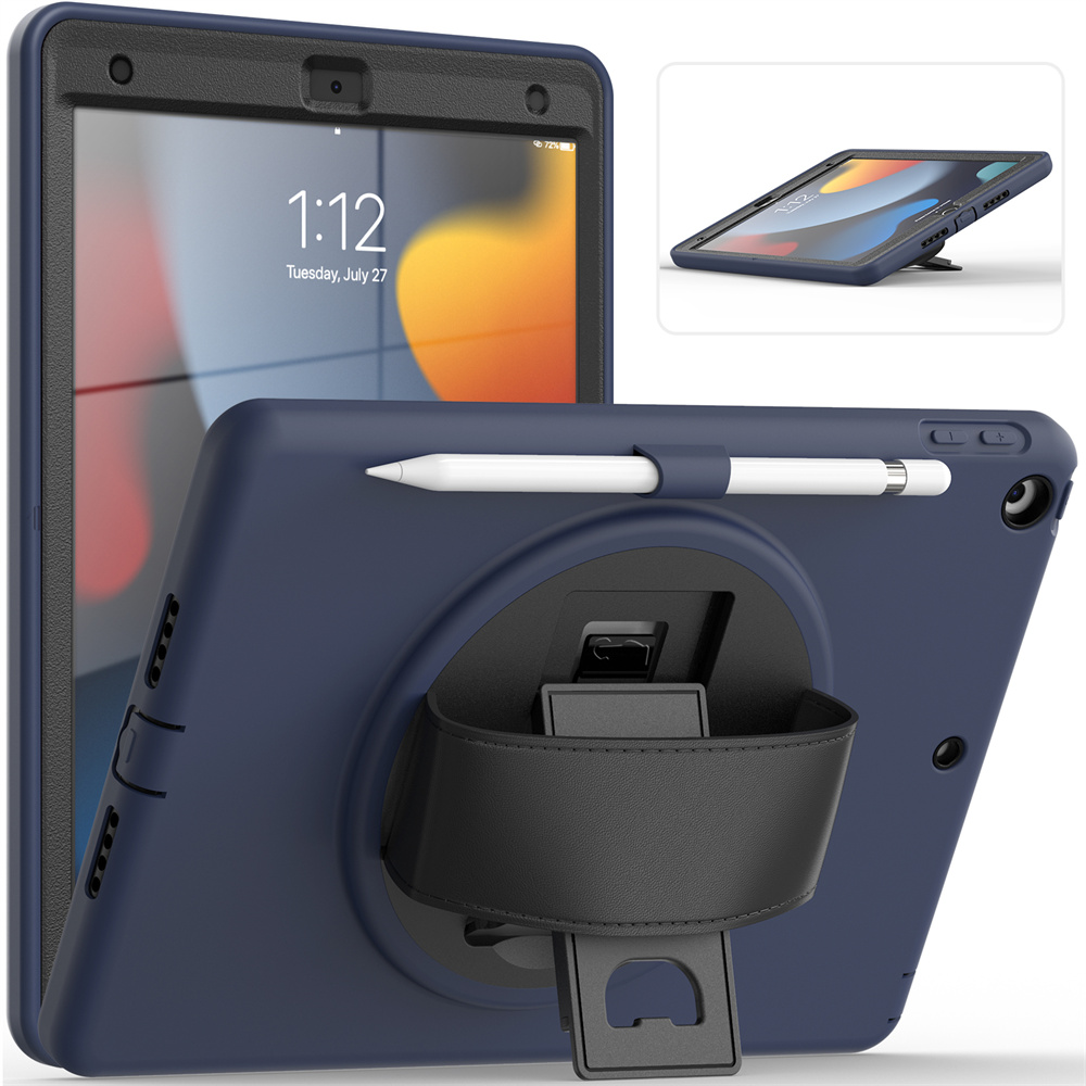 TPU Tablet Back Cover Case For iPad 10.2 inch 9th gen 8th 7th generation Case Cover With Pencil Holder