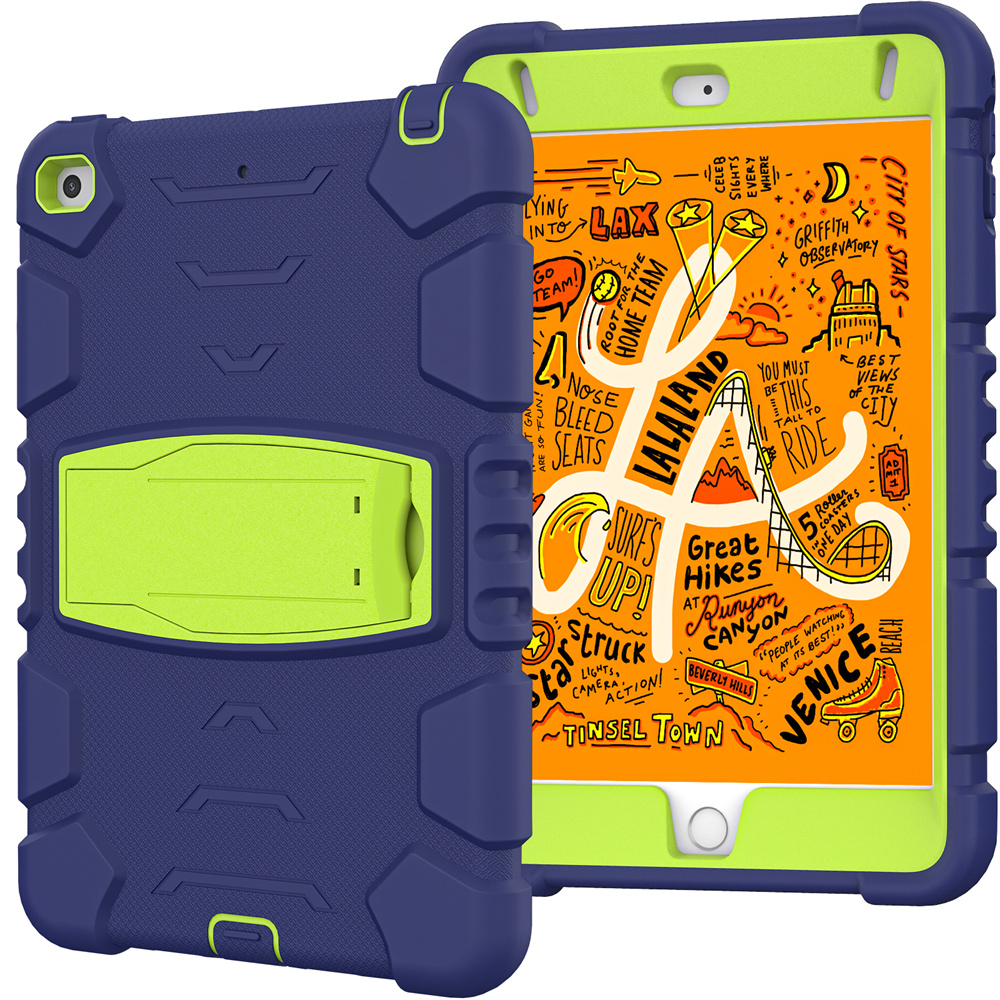 Silicone Shockproof Rugged Tablet Case Cover For iPad Mini 5 4 Case With Stand
