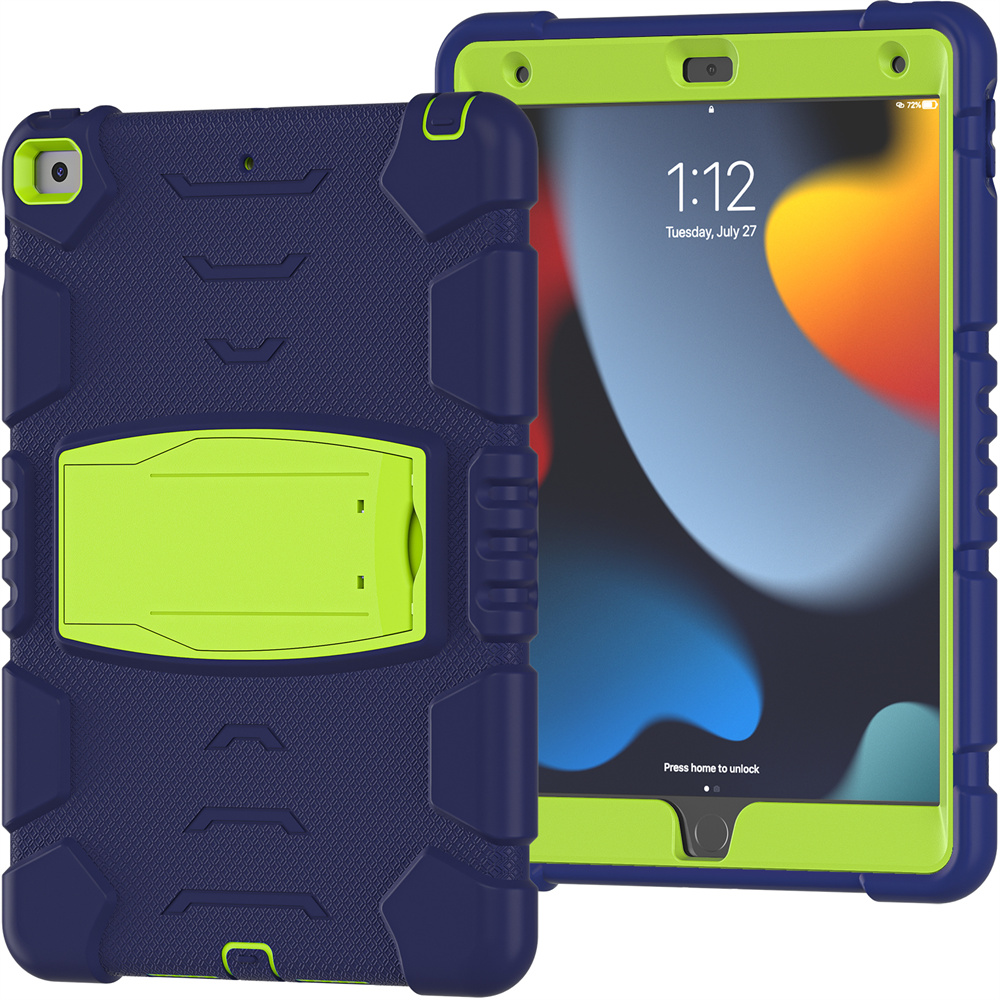 Silicone Shockproof Tablet Back Cover Case For iPad 10.2 inch 9th generation 8th 7th gen Case With Stand