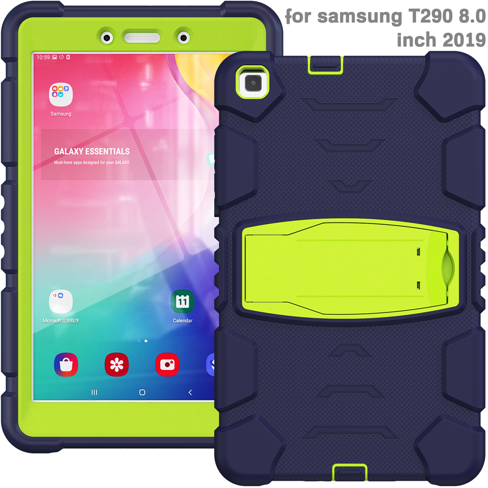 Kickstand Silicone Tablet Protective Case For Samsung Galaxy Tab A 8.0 2019 Case Beautiful Back Cover