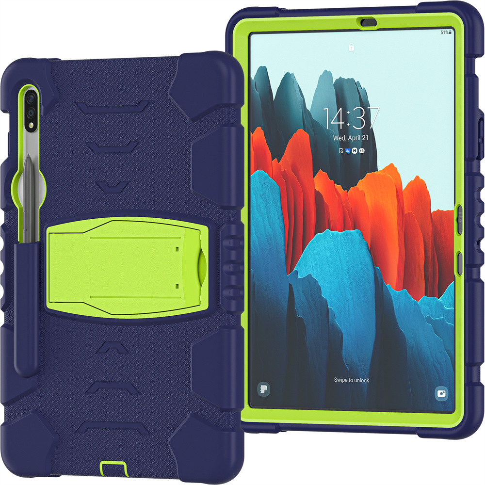 Silicon Stand Tablet Cover Case For Samsung Galaxy Tab S7 t870 Case S8 x700 11 inch Case Cover