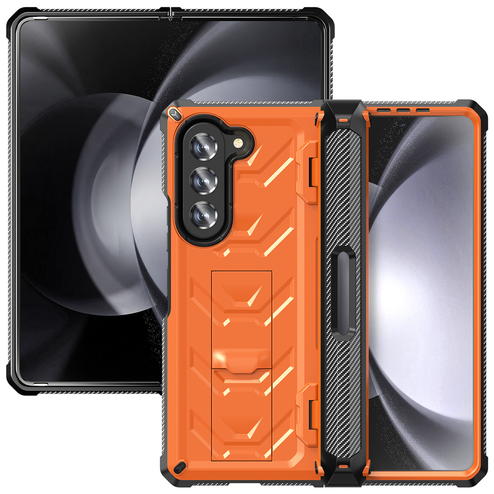 Luxury Designer Mobile Phone Shell Case For Samsung Galaxy Z Fold 5 5G Case With Slide Camera Lens Cover