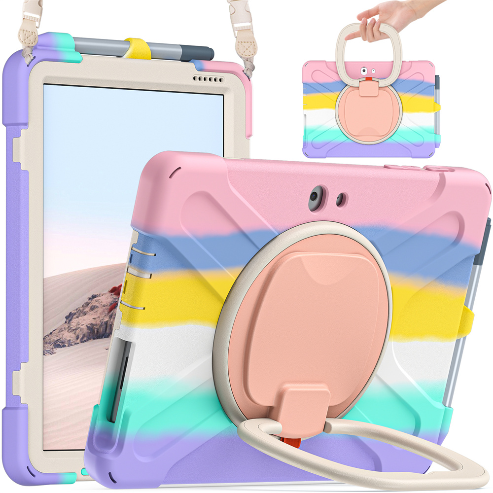 Silicone Shockproof Stand Back Cover Rugged Case For Microsoft Surface Go 2th/3th 10.5 inch Tablet Case