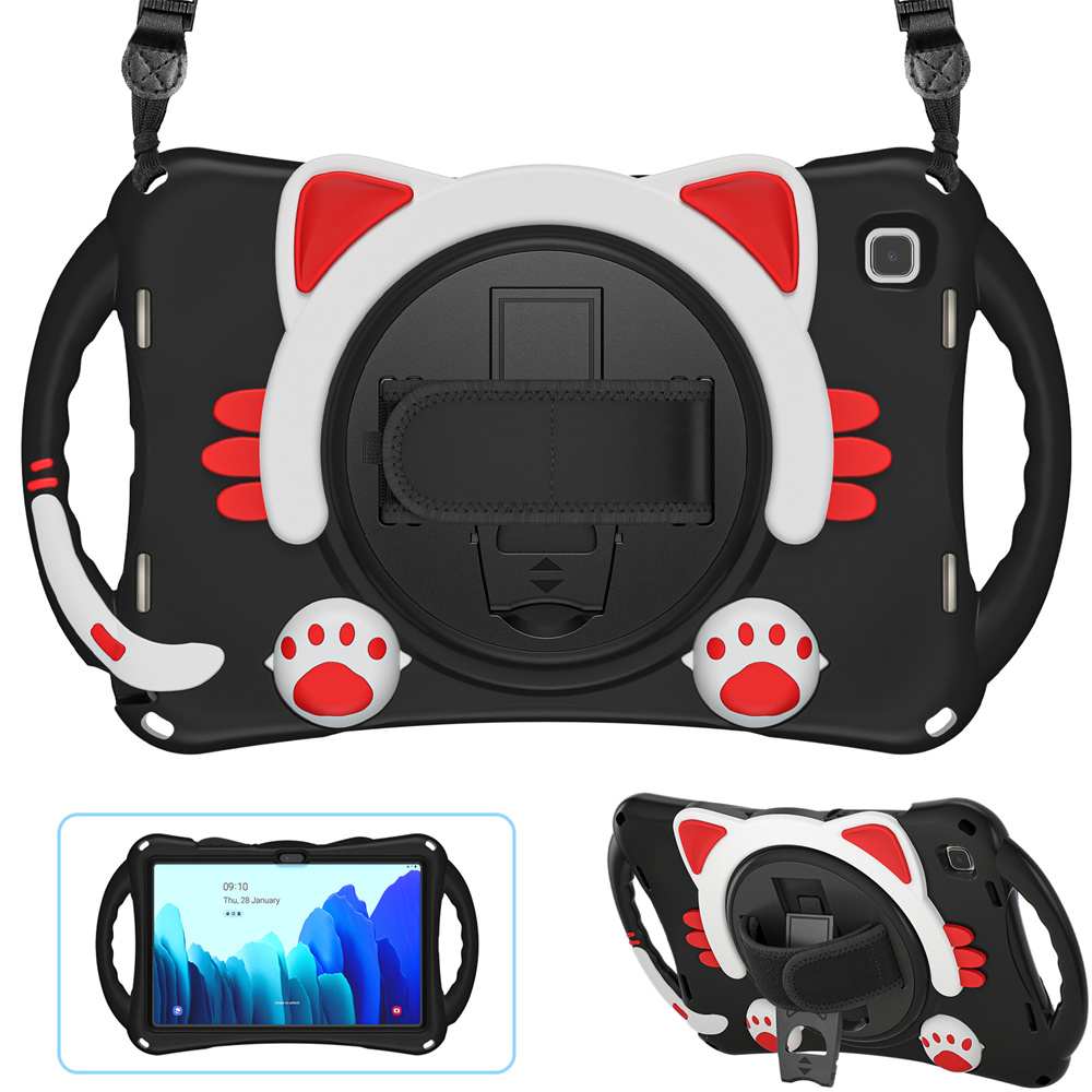 Technology Design Low Price Cute Kids Silicone Tablet Cover For Samsung Galaxy Tab A7 Case With Logo