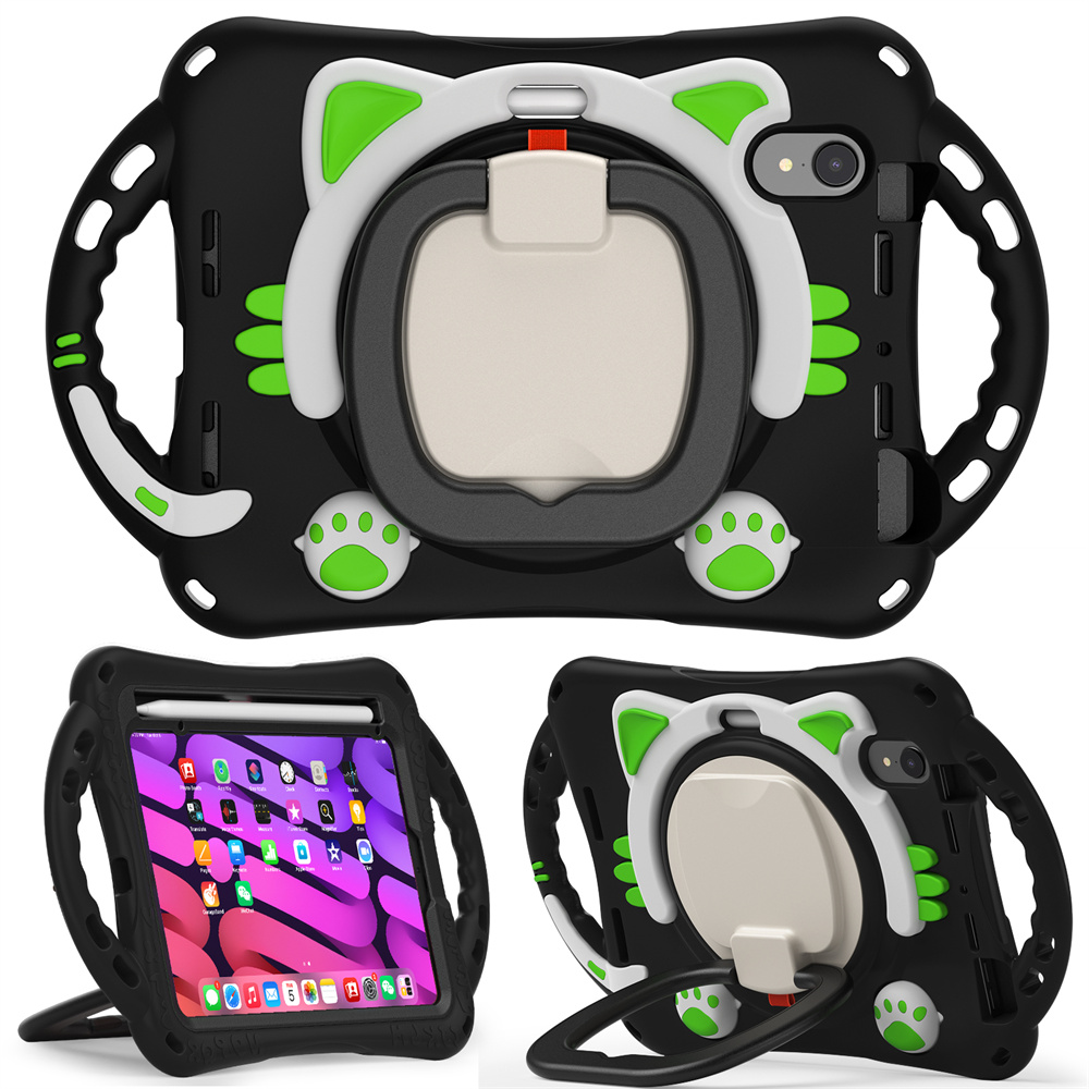 Soft Silicone Shockproof Pink Kids Tablet Accessories Case For iPad Mini 6 Rugged Case