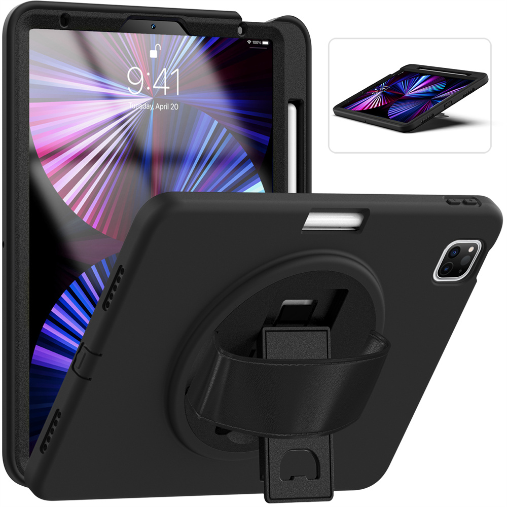 Tablet Cover Rugged Case For iPad Pro 11 12.9 Air 10.9 inch ios And Tablet PC Case With Hand Strap