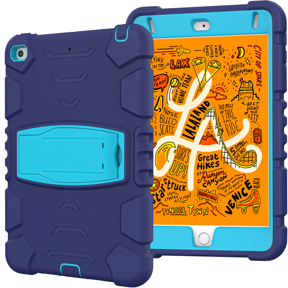 Silicone Shockproof Rugged Tablet Case Cover For iPad Mini 5 4 Case With Stand