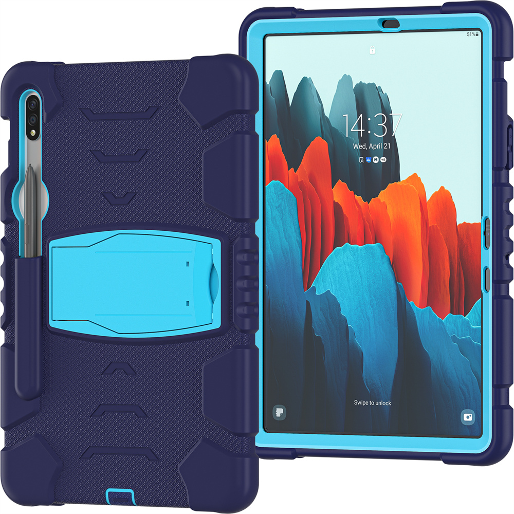 Silicon Stand Tablet Cover Case For Samsung Galaxy Tab S7 t870 Case S8 x700 11 inch Case Cover