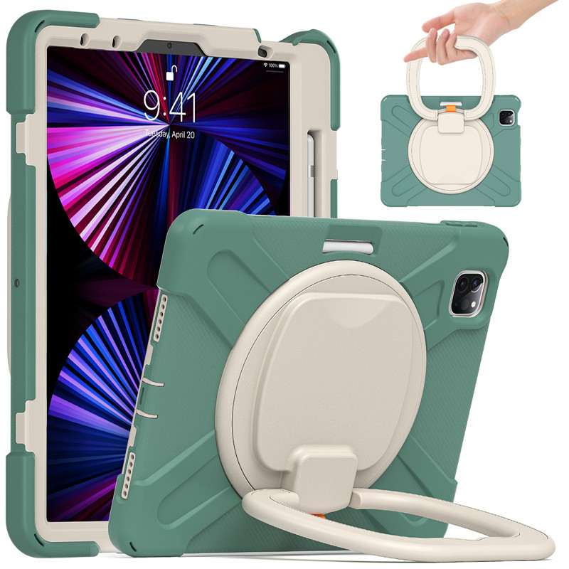 Shockproof tablet case with shoulder strap for ipad Pro 11 2018/2020/2021 kickstand