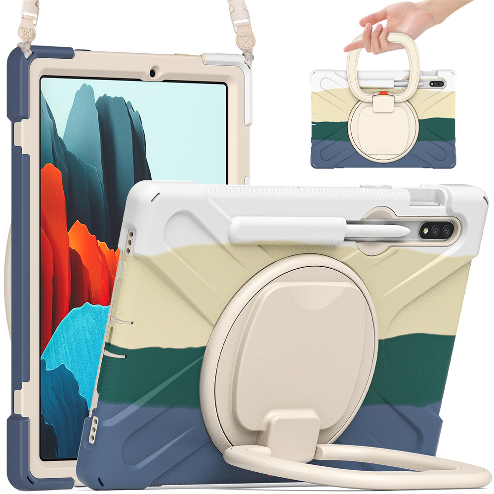 360 degree rotating kickstand tablet cover case for Samsung Galaxy Tab S7 T870 T875 S8 X700 X706 case