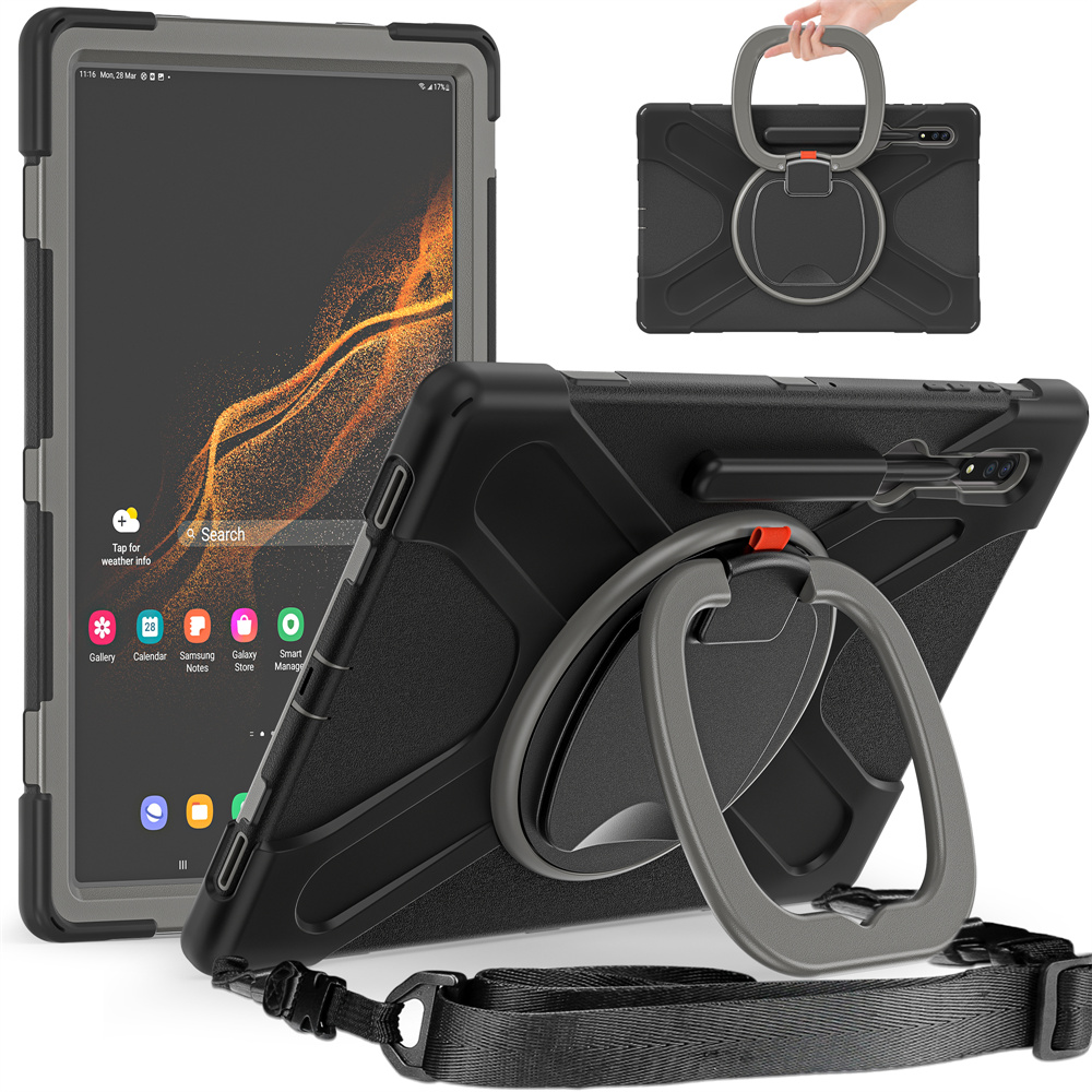 Tablet Accessories Rugged Silicone Case For Samsung Galaxy Tab S8 Ultra Case 14.6 inch Back Cover Case