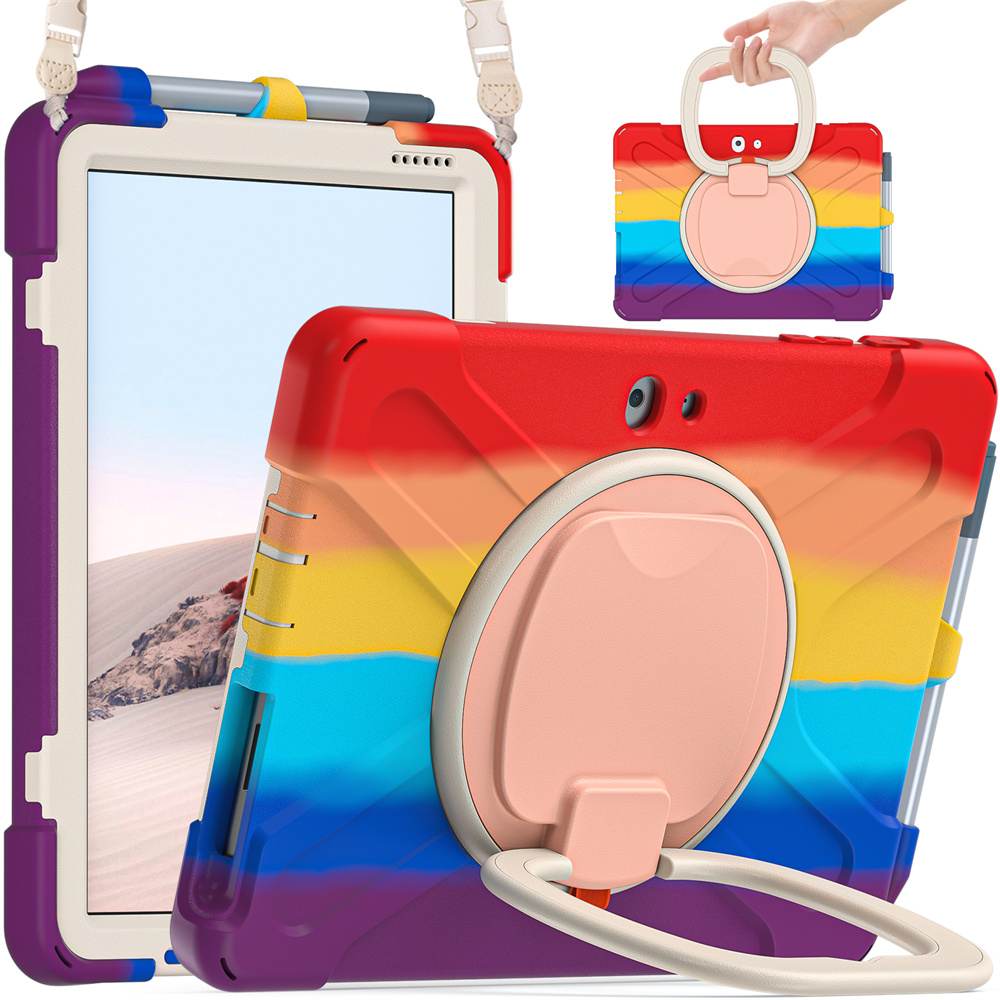 Silicone Shockproof Stand Back Cover Rugged Case For Microsoft Surface Go 2th/3th 10.5 inch Tablet Case