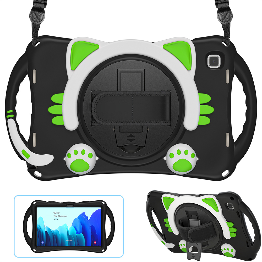 Technology Design Low Price Cute Kids Silicone Tablet Cover For Samsung Galaxy Tab A7 Case With Logo