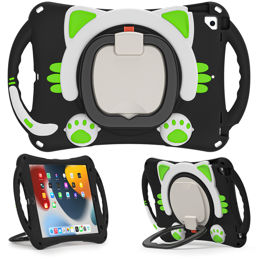 Heavy Duty Tablet Ring Case For iPad 9th 7th 8th 10.5 inch Pro 10.5 Cover Protector With Pencil Holder