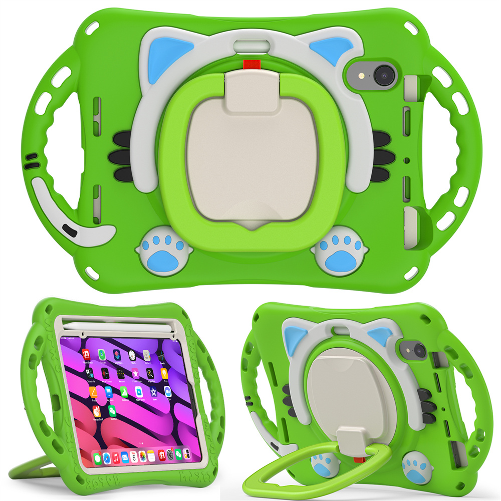 Soft Silicone Shockproof Pink Kids Tablet Accessories Case For iPad Mini 6 Rugged Case