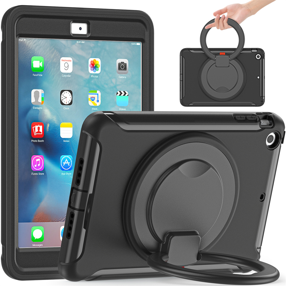 360 Rotating TPU Protective Child Proof Tablet Case Cover For Apple iPad mini 3/2/1 Case