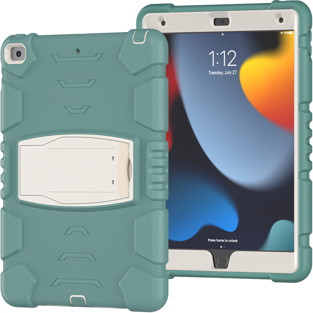 Silicone Shockproof Tablet Back Cover Case For iPad 10.2 inch 9th generation 8th 7th gen Case With Stand