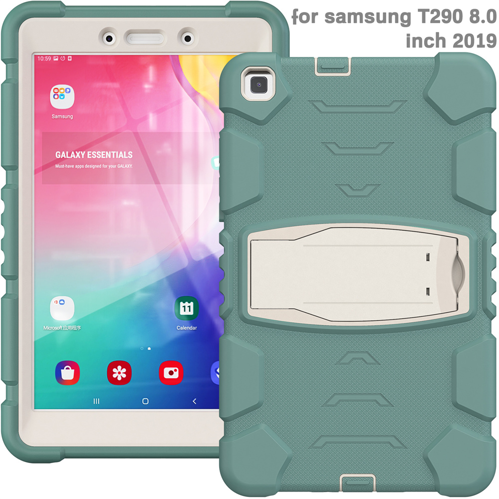Kickstand Silicone Tablet Protective Case For Samsung Galaxy Tab A 8.0 2019 Case Beautiful Back Cover
