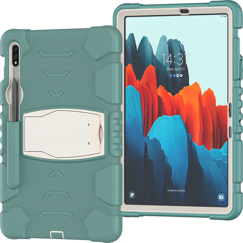 Silicon Stand Tablet Cover Case For Samsung Galaxy Tab S7 t870 Case S8 x700 11 inch Case Cover