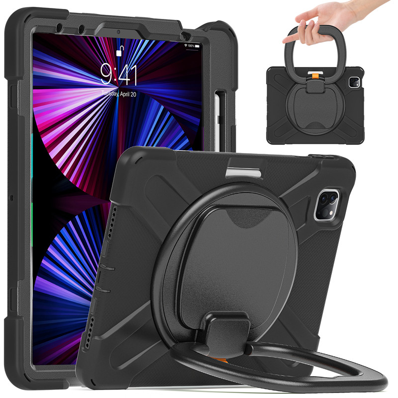 Shockproof tablet case with shoulder strap for ipad Pro 11 2018/2020/2021 kickstand