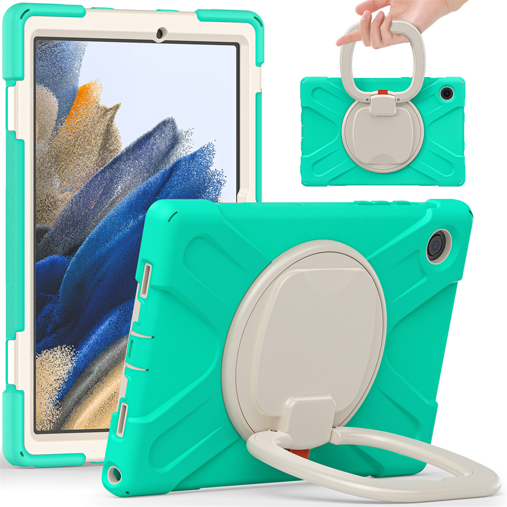 Full Cover Protective Tablet Case For Samsung Galaxy Tab A8 2022 X200 X205 Case With 360 Rotating Kickstand