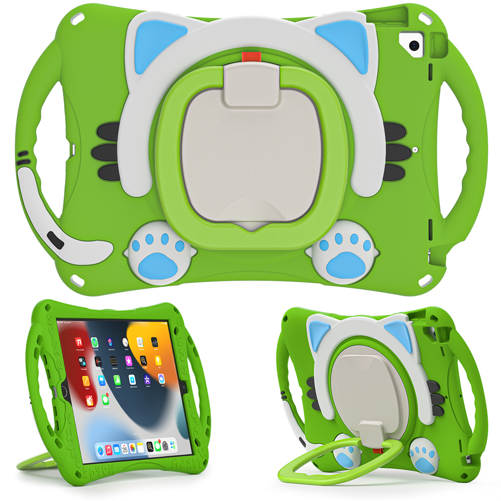 Heavy Duty Tablet Ring Case For iPad 9th 7th 8th 10.5 inch Pro 10.5 Cover Protector With Pencil Holder