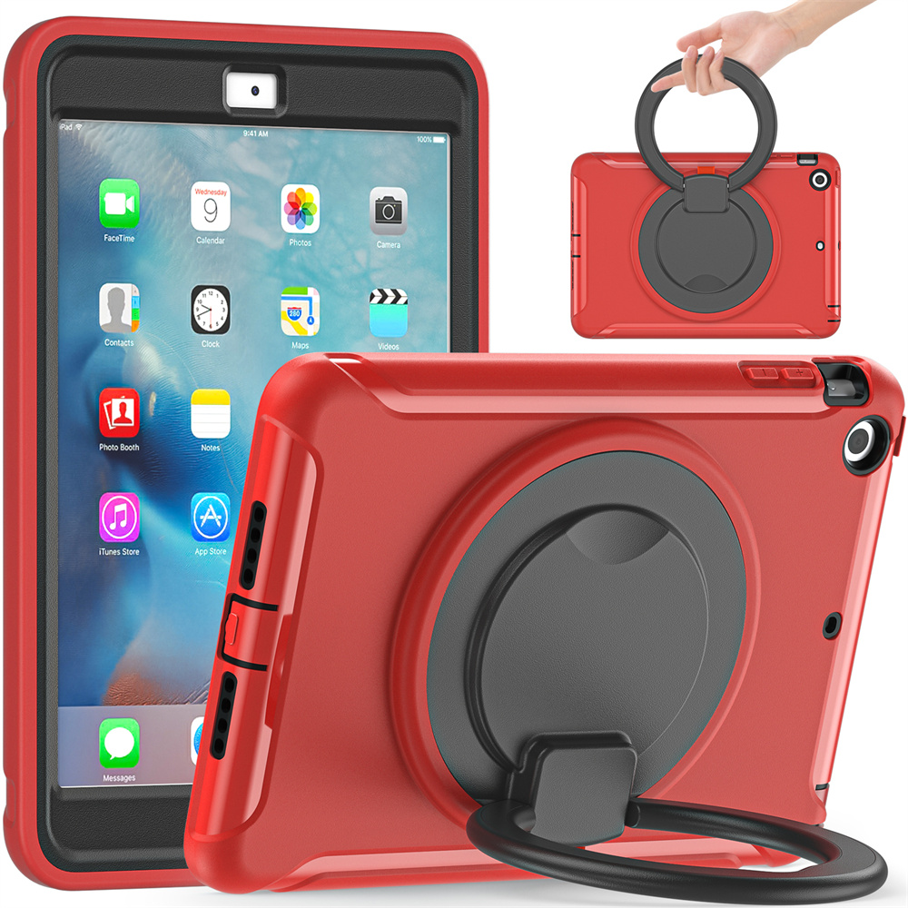 360 Rotating TPU Protective Child Proof Tablet Case Cover For Apple iPad mini 3/2/1 Case