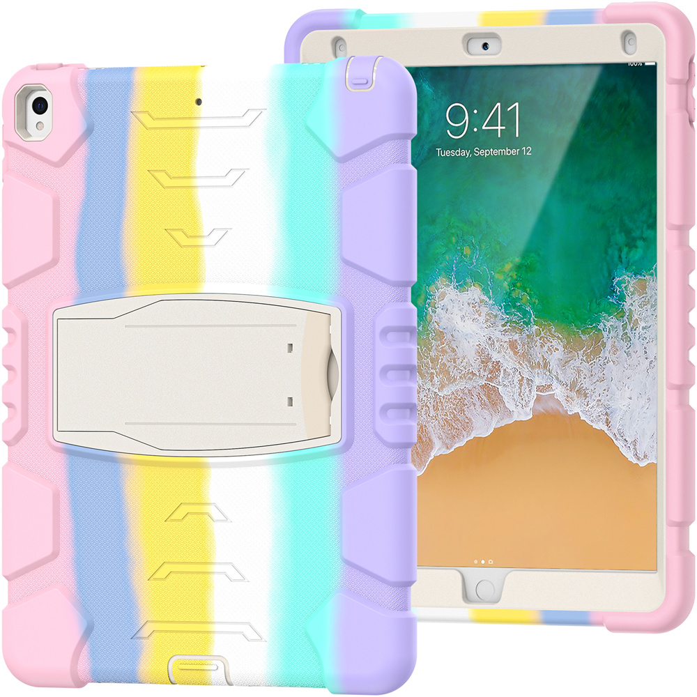 Shockproof Silicone Rugged Tablet Case For iPad air 3 Pro 10.5 inch Case Back Cover With Kickstand