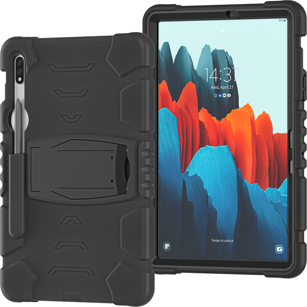 Silicon Stand Tablet Cover Case For Samsung Galaxy Tab S7 t870 Case S8 x700 11 inch Case Cover