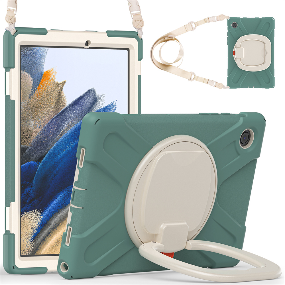 Full Cover Protective Tablet Case For Samsung Galaxy Tab A8 2022 X200 X205 Case With 360 Rotating Kickstand