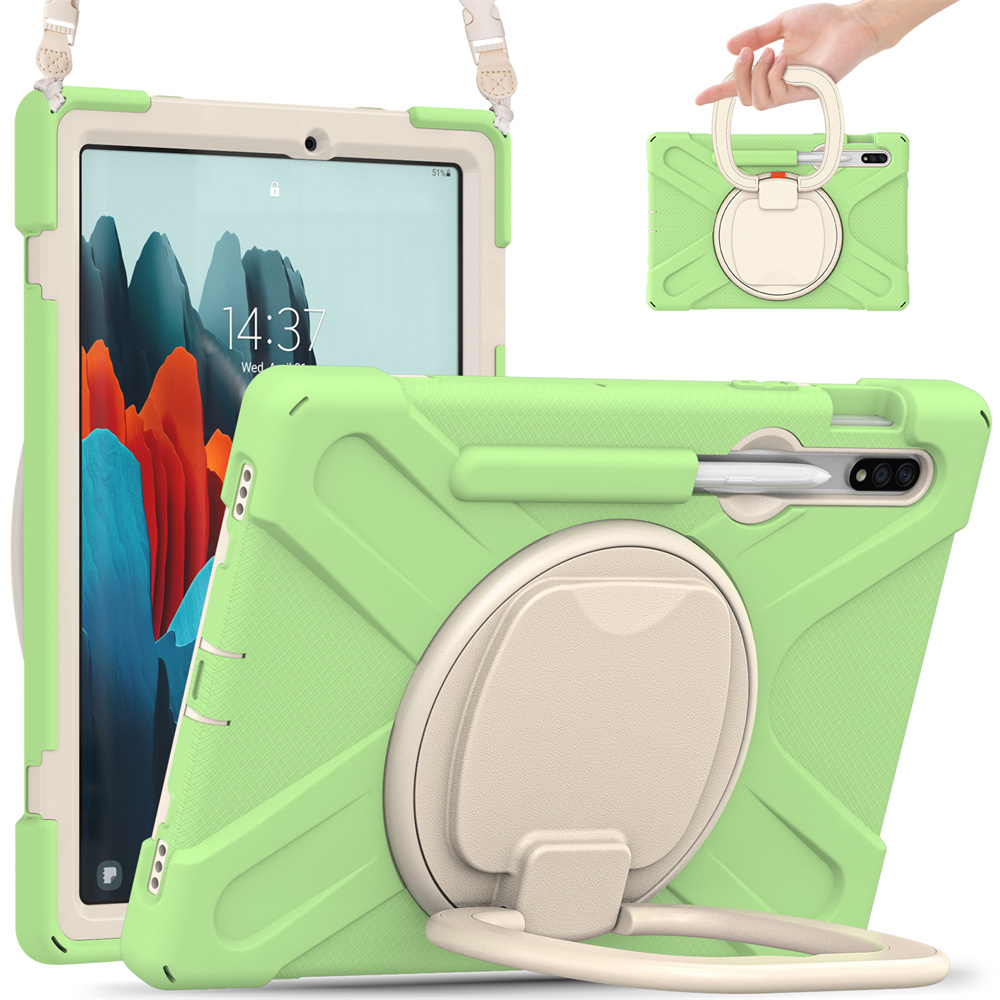 360 degree rotating kickstand tablet cover case for Samsung Galaxy Tab S7 T870 T875 S8 X700 X706 case
