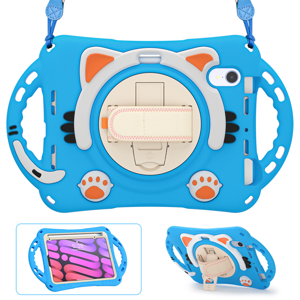 8.3 inch Kids Silicone Shockproof 3D Cartoon Tablet Back Cover Case For iPad Mini 6 Kidproof Case For Girls