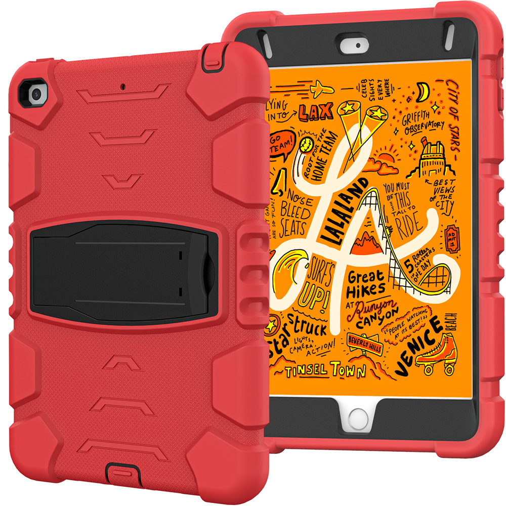 Silicone Shockproof Rugged Tablet Case Cover For iPad Mini 5 4 Case With Stand