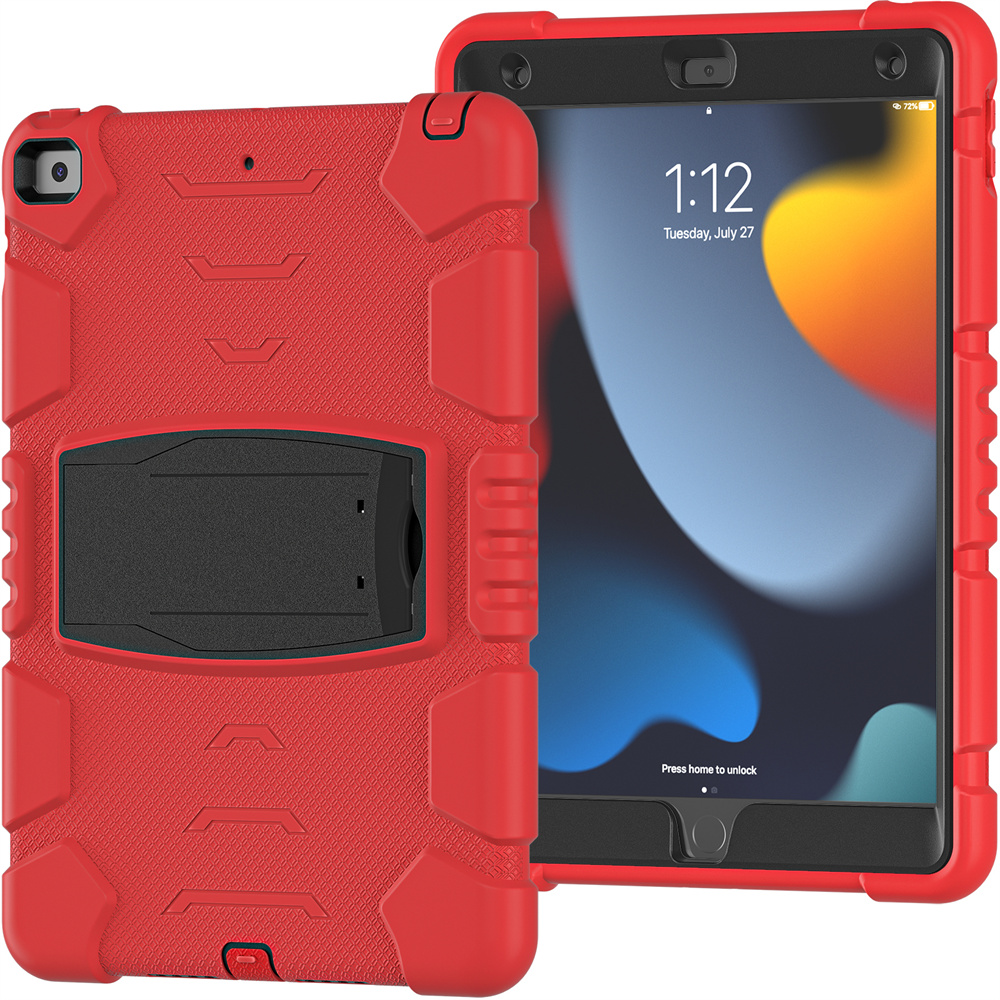 Silicone Shockproof Tablet Back Cover Case For iPad 10.2 inch 9th generation 8th 7th gen Case With Stand