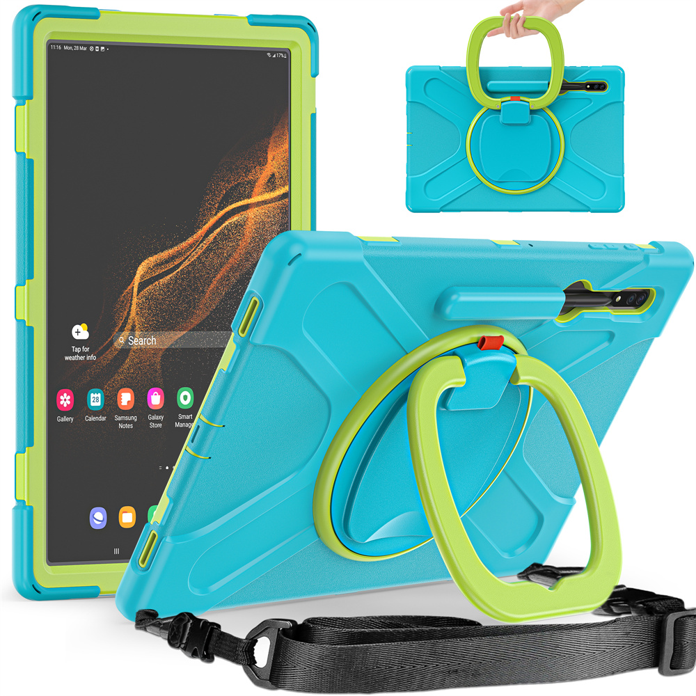 Tablet Accessories Rugged Silicone Case For Samsung Galaxy Tab S8 Ultra Case 14.6 inch Back Cover Case