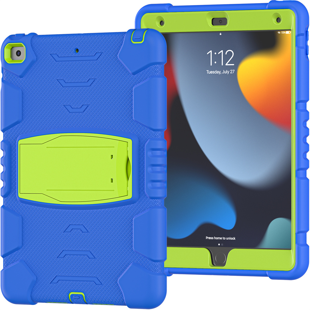 Silicone Shockproof Tablet Back Cover Case For iPad 10.2 inch 9th generation 8th 7th gen Case With Stand