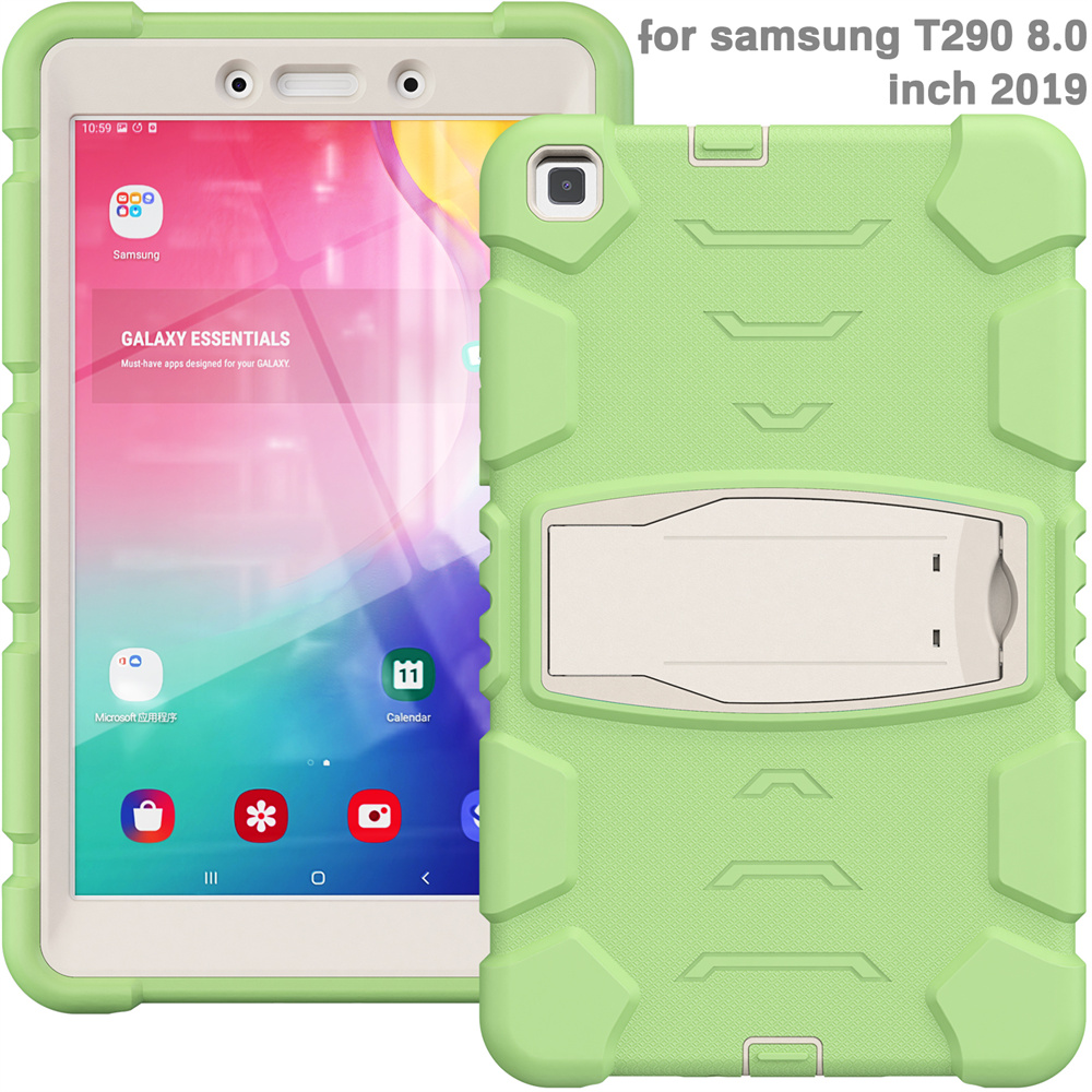 Kickstand Silicone Tablet Protective Case For Samsung Galaxy Tab A 8.0 2019 Case Beautiful Back Cover
