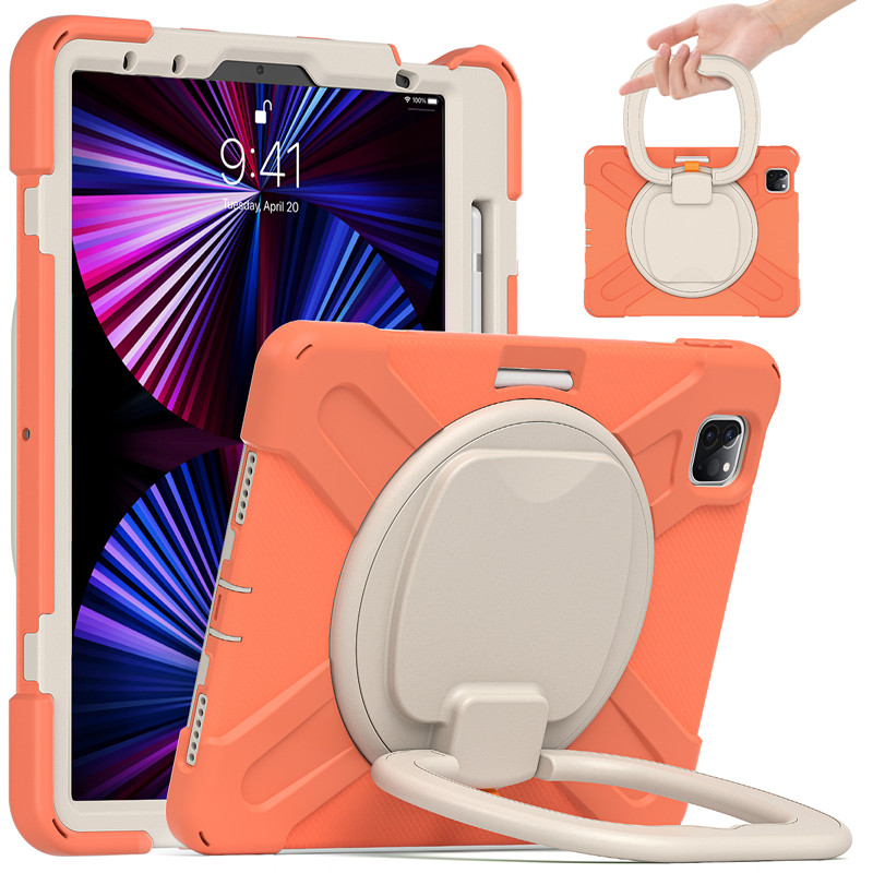 Shockproof tablet case with shoulder strap for ipad Pro 11 2018/2020/2021 kickstand