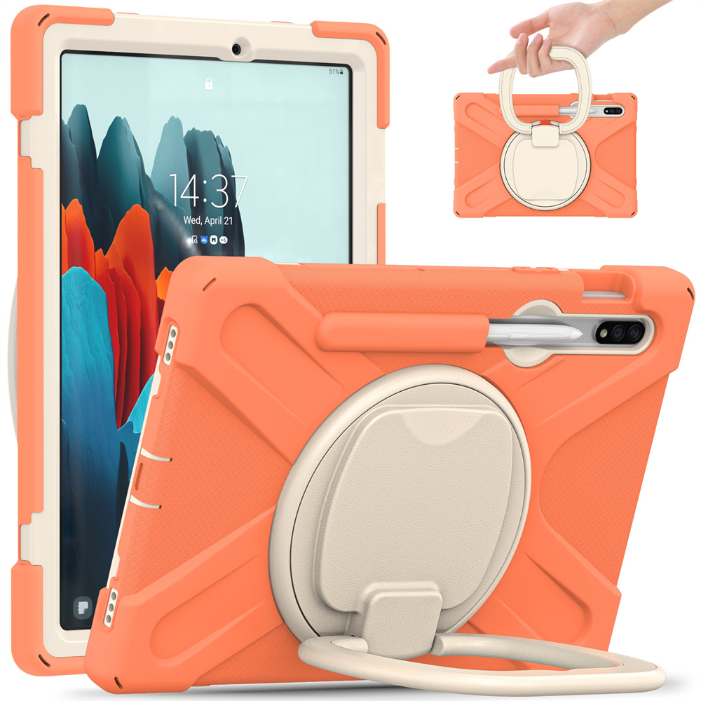 360 degree rotating kickstand tablet cover case for Samsung Galaxy Tab S7 T870 T875 S8 X700 X706 case