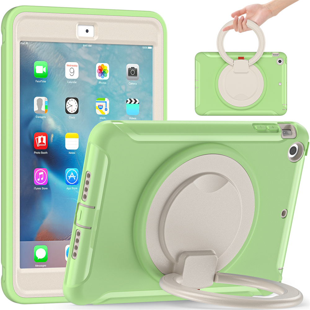 360 Rotating TPU Protective Child Proof Tablet Case Cover For Apple iPad mini 3/2/1 Case