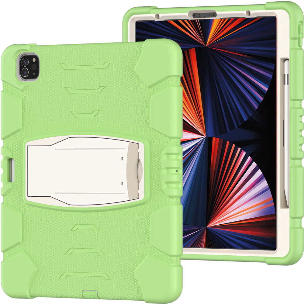 Silicone Tablet Case Back Cover For Apple iPad Pro 12.9 inch 2020 4th 2018 3rd generation Case With Kickstand