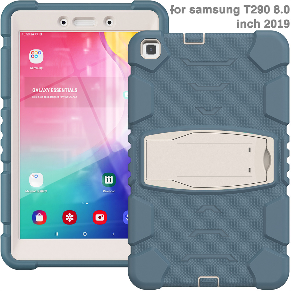 Kickstand Silicone Tablet Protective Case For Samsung Galaxy Tab A 8.0 2019 Case Beautiful Back Cover