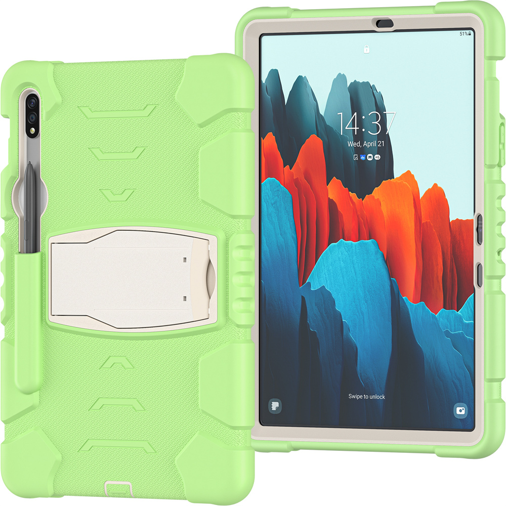 Silicon Stand Tablet Cover Case For Samsung Galaxy Tab S7 t870 Case S8 x700 11 inch Case Cover