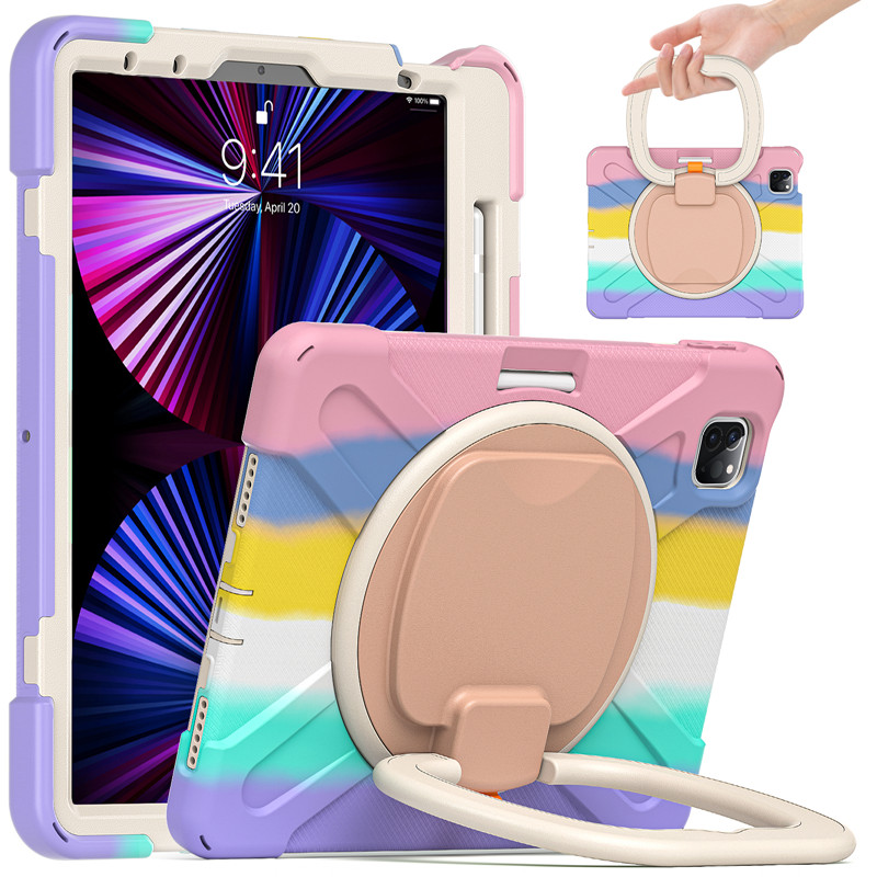 Shockproof tablet case with shoulder strap for ipad Pro 11 2018/2020/2021 kickstand