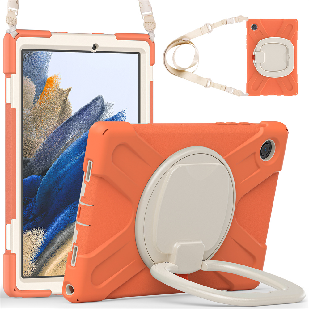 Full Cover Protective Tablet Case For Samsung Galaxy Tab A8 2022 X200 X205 Case With 360 Rotating Kickstand