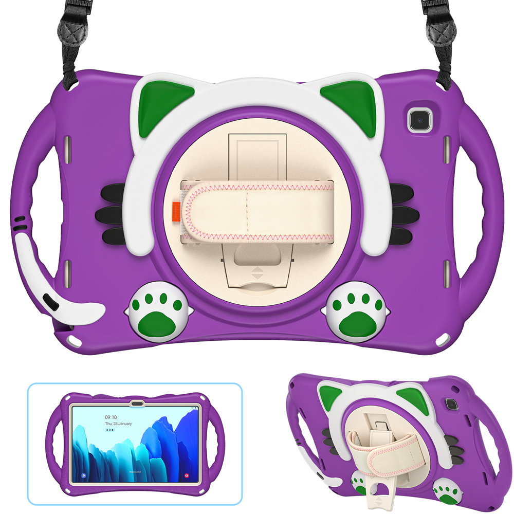 Technology Design Low Price Cute Kids Silicone Tablet Cover For Samsung Galaxy Tab A7 Case With Logo