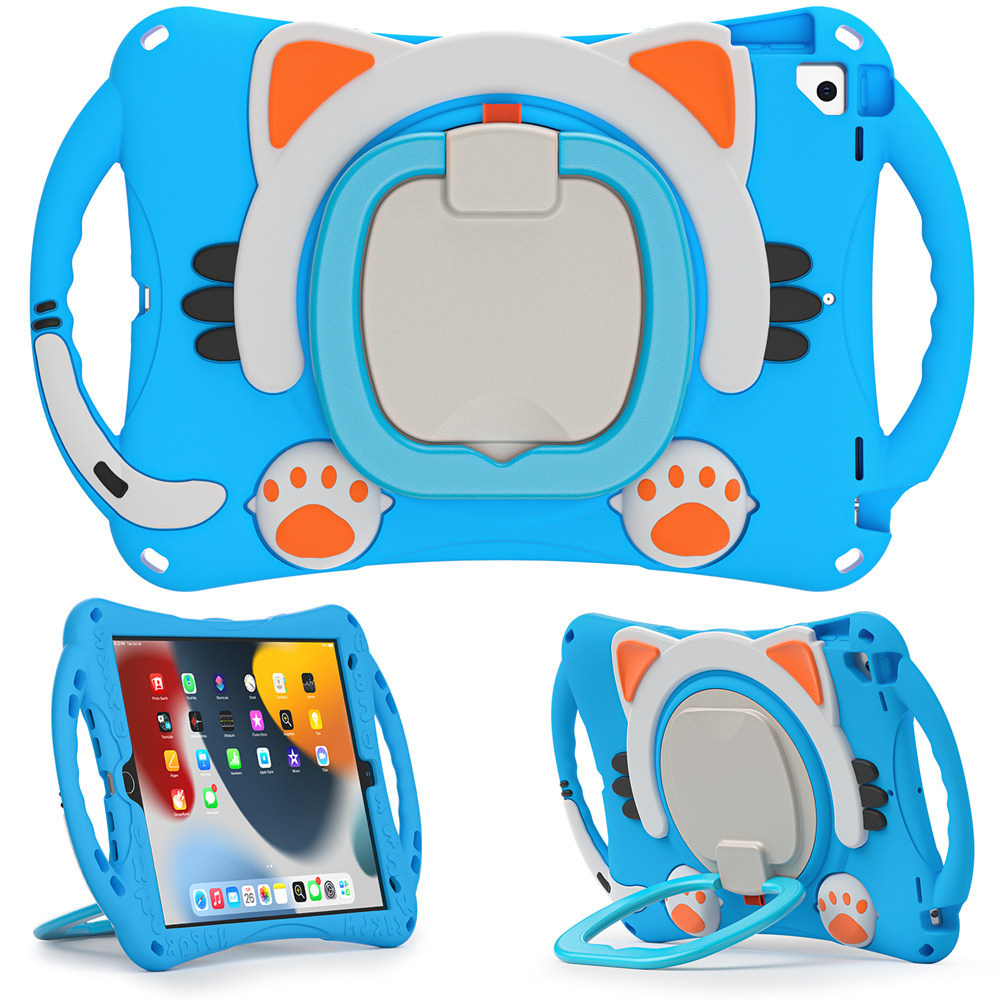 Heavy Duty Tablet Ring Case For iPad 9th 7th 8th 10.5 inch Pro 10.5 Cover Protector With Pencil Holder