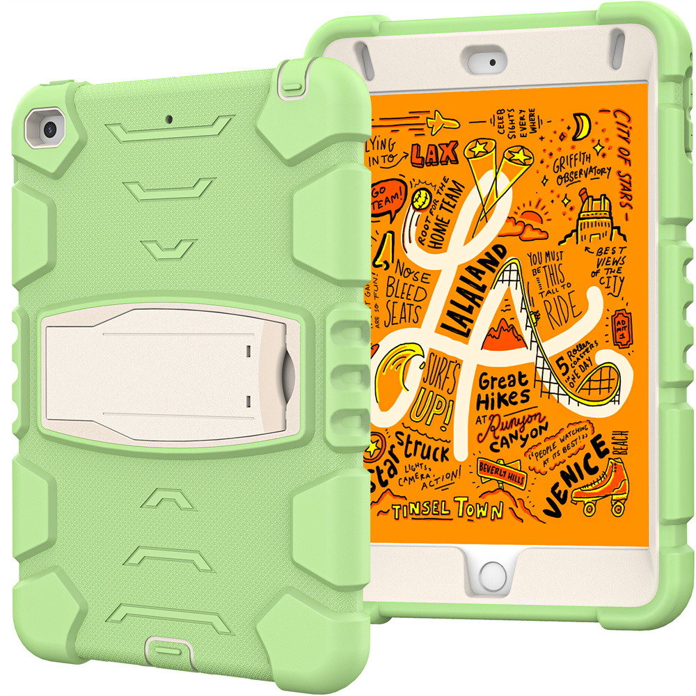 Silicone Shockproof Rugged Tablet Case Cover For iPad Mini 5 4 Case With Stand