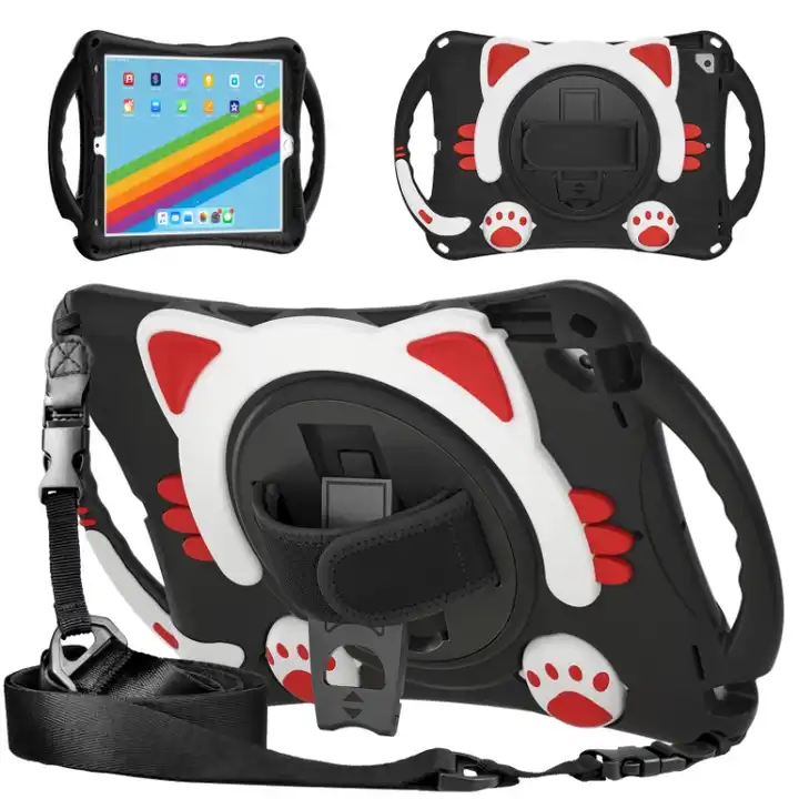 Silicone Kids Tablet Protective Case For iPad 9th generation 8th 7th gen Pro 10.5 inch air 3 Back Cover Case