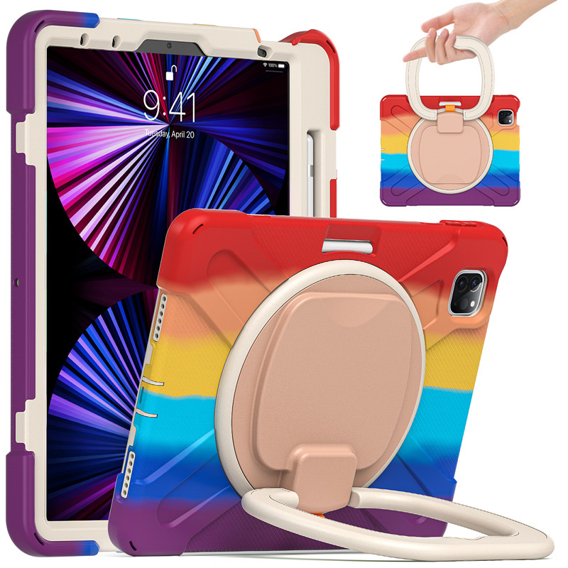 Shockproof tablet case with shoulder strap for ipad Pro 11 2018/2020/2021 kickstand